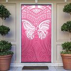 New Zealand Breast Cancer Awareness Door Cover Maori Butterfly Pink Ribbon - Aussie Hoodie