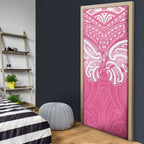 New Zealand Breast Cancer Awareness Door Cover Maori Butterfly Pink Ribbon - Aussie Hoodie
