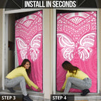 New Zealand Breast Cancer Awareness Door Cover Maori Butterfly Pink Ribbon - Aussie Hoodie
