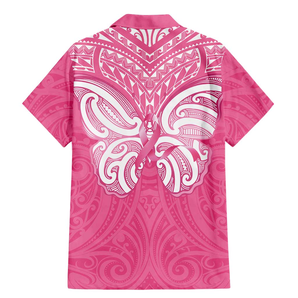 New Zealand Breast Cancer Awareness Family Matching Mermaid Dress and Hawaiian Shirt Maori Butterfly Pink Ribbon - Aussie Hoodie