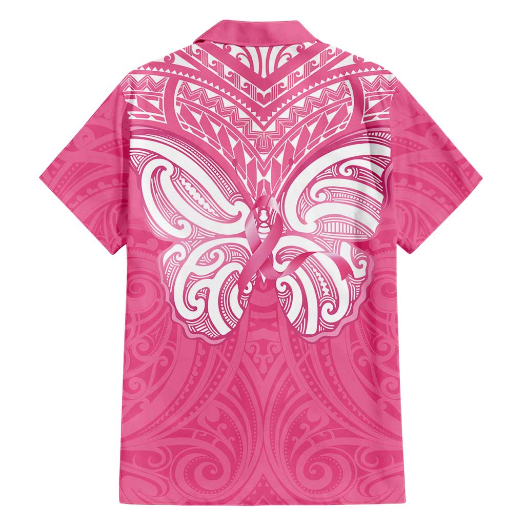 New Zealand Breast Cancer Awareness Family Matching Short Sleeve Bodycon Dress and Hawaiian Shirt Maori Butterfly Pink Ribbon - Aussie Hoodie