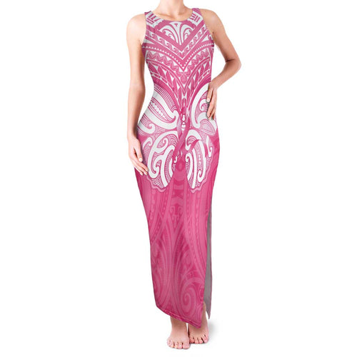 New Zealand Breast Cancer Awareness Family Matching Tank Maxi Dress and Hawaiian Shirt Maori Butterfly Pink Ribbon - Aussie Hoodie