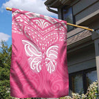New Zealand Breast Cancer Awareness Garden Flag Maori Butterfly Pink Ribbon - Aussie Hoodie