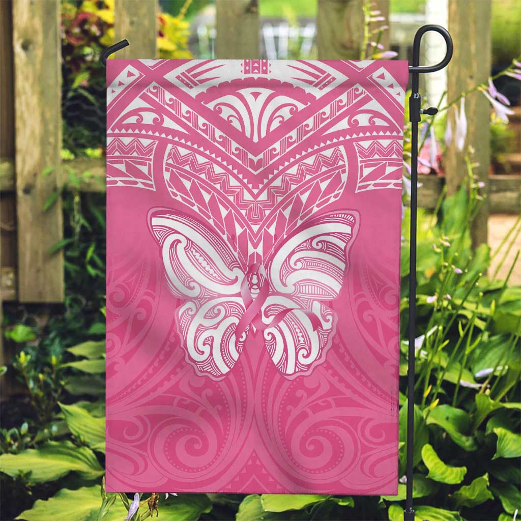 New Zealand Breast Cancer Awareness Garden Flag Maori Butterfly Pink Ribbon - Aussie Hoodie