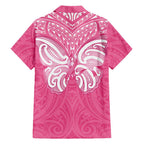 New Zealand Breast Cancer Awareness Hawaiian Shirt Maori Butterfly Pink Ribbon - Aussie Hoodie