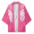 New Zealand Breast Cancer Awareness Kimono Maori Butterfly Pink Ribbon - Aussie Hoodie