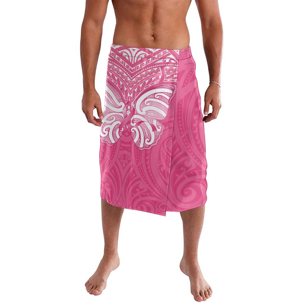 New Zealand Breast Cancer Awareness Lavalava Maori Butterfly Pink Ribbon - Aussie Hoodie