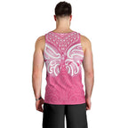 New Zealand Breast Cancer Awareness Men Tank Top Maori Butterfly Pink Ribbon - Aussie Hoodie