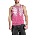 New Zealand Breast Cancer Awareness Men Tank Top Maori Butterfly Pink Ribbon - Aussie Hoodie