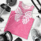 New Zealand Breast Cancer Awareness Men Tank Top Maori Butterfly Pink Ribbon - Aussie Hoodie