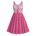New Zealand Breast Cancer Awareness Midi Dress Maori Butterfly Pink Ribbon - Aussie Hoodie