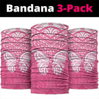 New Zealand Breast Cancer Awareness Neck Gaiter Maori Butterfly Pink Ribbon - Aussie Hoodie