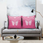 New Zealand Breast Cancer Awareness Pillow Cover Maori Butterfly Pink Ribbon - Aussie Hoodie