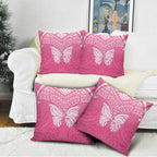 New Zealand Breast Cancer Awareness Pillow Cover Maori Butterfly Pink Ribbon - Aussie Hoodie