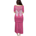 New Zealand Breast Cancer Awareness Puletasi Maori Butterfly Pink Ribbon - Aussie Hoodie
