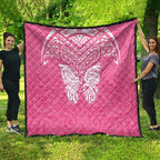 New Zealand Breast Cancer Awareness Quilt Maori Butterfly Pink Ribbon - Aussie Hoodie