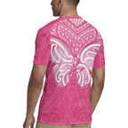 New Zealand Breast Cancer Awareness Rugby Jersey Maori Butterfly Pink Ribbon - Aussie Hoodie