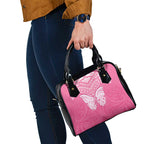 New Zealand Breast Cancer Awareness Shoulder Handbag Maori Butterfly Pink Ribbon - Aussie Hoodie