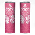 New Zealand Breast Cancer Awareness Skinny Tumbler Maori Butterfly Pink Ribbon - Aussie Hoodie