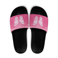 New Zealand Breast Cancer Awareness Slide Sandals Maori Butterfly Pink Ribbon - Aussie Hoodie