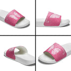 New Zealand Breast Cancer Awareness Slide Sandals Maori Butterfly Pink Ribbon - Aussie Hoodie