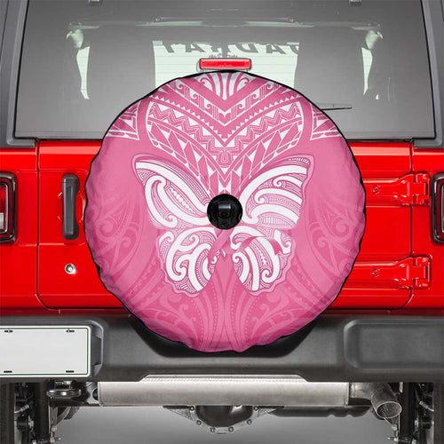 New Zealand Breast Cancer Awareness Spare Tire Cover Maori Butterfly Pink Ribbon - Aussie Hoodie