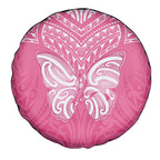 New Zealand Breast Cancer Awareness Spare Tire Cover Maori Butterfly Pink Ribbon - Aussie Hoodie