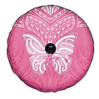 New Zealand Breast Cancer Awareness Spare Tire Cover Maori Butterfly Pink Ribbon - Aussie Hoodie