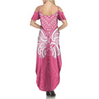 New Zealand Breast Cancer Awareness Summer Maxi Dress Maori Butterfly Pink Ribbon - Aussie Hoodie