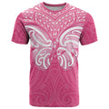 New Zealand Breast Cancer Awareness T Shirt Maori Butterfly Pink Ribbon - Aussie Hoodie