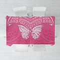 New Zealand Breast Cancer Awareness Tablecloth Maori Butterfly Pink Ribbon - Aussie Hoodie