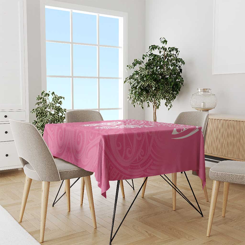 New Zealand Breast Cancer Awareness Tablecloth Maori Butterfly Pink Ribbon - Aussie Hoodie