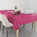 New Zealand Breast Cancer Awareness Tablecloth Maori Butterfly Pink Ribbon - Aussie Hoodie