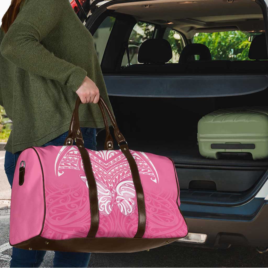 New Zealand Breast Cancer Awareness Travel Bag Maori Butterfly Pink Ribbon - Aussie Hoodie
