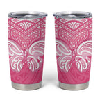 New Zealand Breast Cancer Awareness Tumbler Cup Maori Butterfly Pink Ribbon - Aussie Hoodie