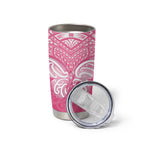 New Zealand Breast Cancer Awareness Tumbler Cup Maori Butterfly Pink Ribbon - Aussie Hoodie
