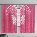New Zealand Breast Cancer Awareness Window Curtain Maori Butterfly Pink Ribbon - Aussie Hoodie