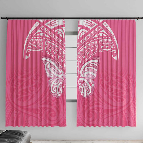 New Zealand Breast Cancer Awareness Window Curtain Maori Butterfly Pink Ribbon - Aussie Hoodie