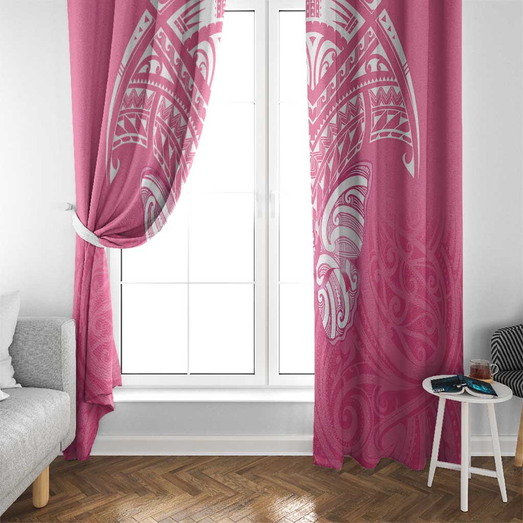 New Zealand Breast Cancer Awareness Window Curtain Maori Butterfly Pink Ribbon - Aussie Hoodie