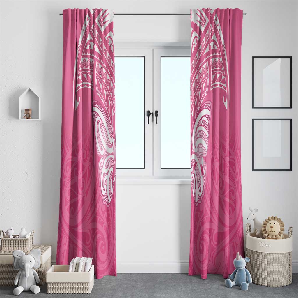 New Zealand Breast Cancer Awareness Window Curtain Maori Butterfly Pink Ribbon - Aussie Hoodie