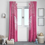 New Zealand Breast Cancer Awareness Window Curtain Maori Butterfly Pink Ribbon - Aussie Hoodie