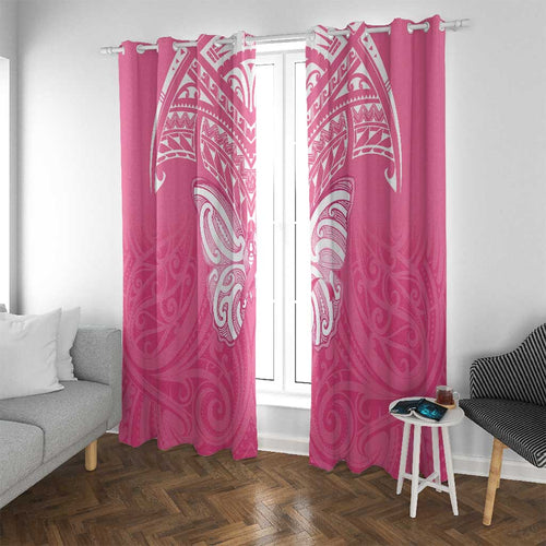 New Zealand Breast Cancer Awareness Window Curtain Maori Butterfly Pink Ribbon - Aussie Hoodie
