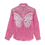 New Zealand Breast Cancer Awareness Women Casual Shirt Maori Butterfly Pink Ribbon - Aussie Hoodie