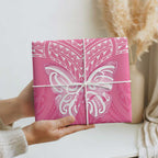 New Zealand Breast Cancer Awareness Wrapping Paper Maori Butterfly Pink Ribbon - Aussie Hoodie