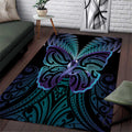 Suicide Prevention New Zealand Area Rug Aotearoa Maori Butterfly Mix Silver Fern - Aussie Hoodie