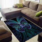 Suicide Prevention New Zealand Area Rug Aotearoa Maori Butterfly Mix Silver Fern - Aussie Hoodie