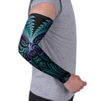 Suicide Prevention New Zealand Arm Sleeves Aotearoa Maori Butterfly Mix Silver Fern - Aussie Hoodie