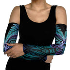Suicide Prevention New Zealand Arm Sleeves Aotearoa Maori Butterfly Mix Silver Fern - Aussie Hoodie