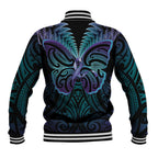 Suicide Prevention New Zealand Baseball Jacket Aotearoa Maori Butterfly Mix Silver Fern - Aussie Hoodie