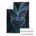 Suicide Prevention New Zealand Blanket Aotearoa Maori Butterfly Mix Silver Fern - Aussie Hoodie